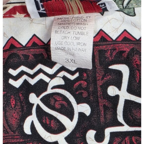 Pacific Legend Hawaiian Shirt Mens 3XL Surfboard Petroglyphs Tropical Resortwear - Picture 10 of 10